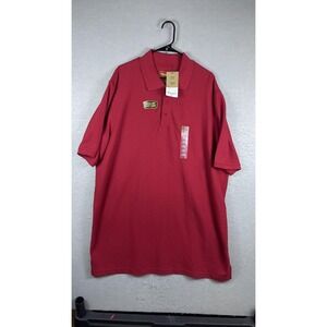 The Foundry Polo Shirt Mens 2XLT Red Quick-Dri Easy Care Big Tall Casual